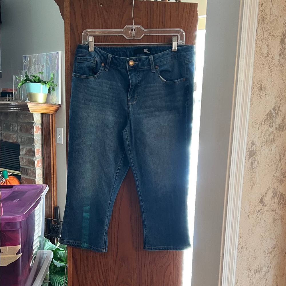 1822 Denim Dark Blue Ankle Jeans